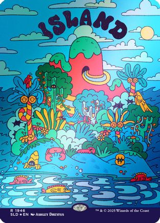 Island (1946) (Rainbow Foil) (SLD-1946) - Secret Lair Drop Series Foil
