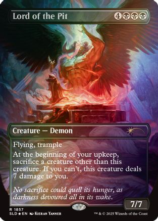 Lord of the Pit (Rainbow Foil) (SLD-1857) - Secret Lair Drop Series Foil