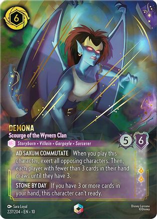 Demona - Scourge of the Wyvern Clan (Enchanted) (227/204) - Whispers in the Well Holofoil