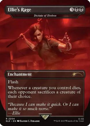Ellie's Rage - Dictate of Erebos (SLD-2204) - Secret Lair Drop Series