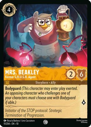 Mrs. Beakley - Former S.H.U.S.H. Agent (11/204) - Whispers in the Well Cold Foil
