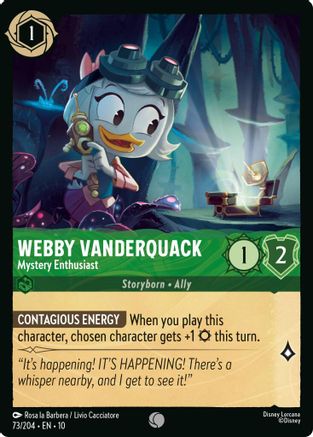 Webby Vanderquack - Mystery Enthusiast (73/204) - Whispers in the Well