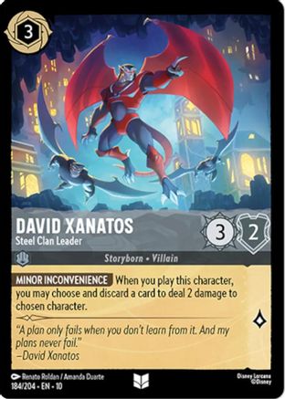 David Xanatos - Steel Clan Leader (184/204) - Whispers in the Well Cold Foil