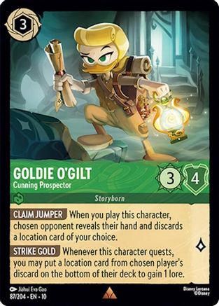 Goldie O'Gilt - Cunning Prospector (87/204) - Whispers in the Well Cold Foil