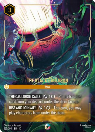 The Black Cauldron (Enchanted) (225/204) - Whispers in the Well Holofoil