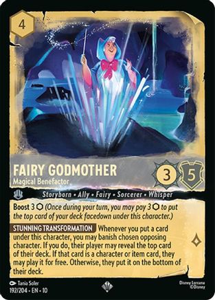 Fairy Godmother - Magical Benefactor (192/204) - Whispers in the Well Cold Foil