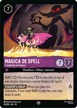 Magica De Spell - Conniving Sorceress (54/204) - Whispers in the Well Cold Foil