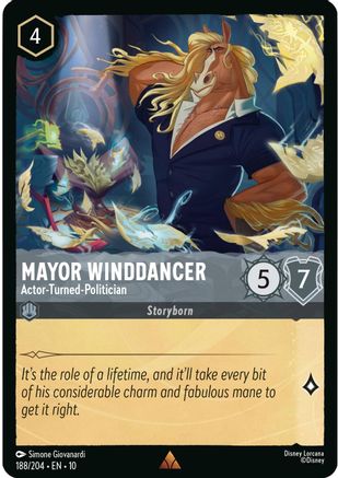 Mayor Winddancer - Actor-Turned-Politician (188/204) - Whispers in the Well Cold Foil