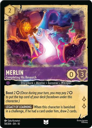 Merlin - Completing His Research (58/204) - Whispers in the Well Cold Foil