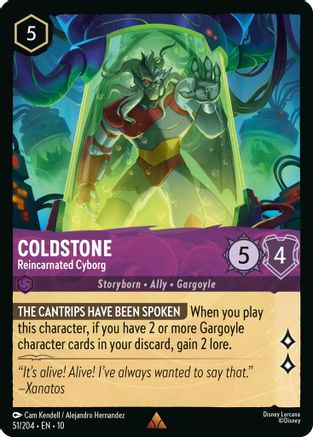 Coldstone - Reincarnated Cyborg (51/204) - Whispers in the Well Cold Foil
