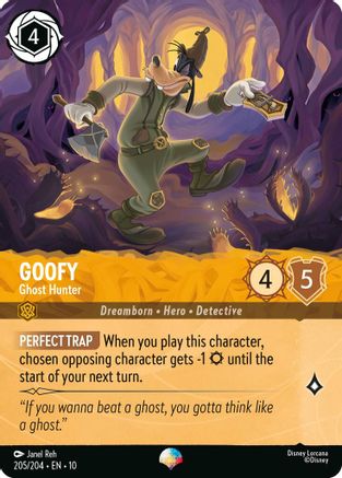 Goofy - Ghost Hunter (Epic) (205/204) - Whispers in the Well Holofoil