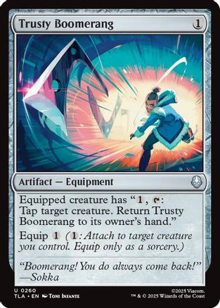 Trusty Boomerang (TLA-260) - Avatar: The Last Airbender Foil