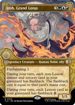 Iroh, Grand Lotus (Showcase) (TLA-349) - Avatar: The Last Airbender Foil