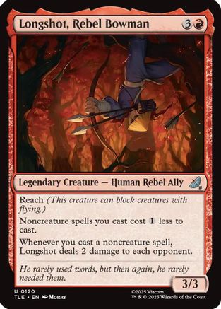 Longshot, Rebel Bowman (TLE-120) - Avatar: The Last Airbender: Eternal-Legal Foil