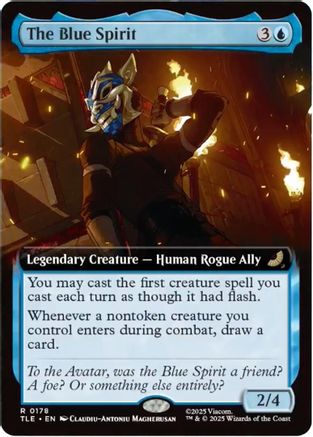 The Blue Spirit (Extended Art) (TLE-178) - Avatar: The Last Airbender: Eternal-Legal Foil