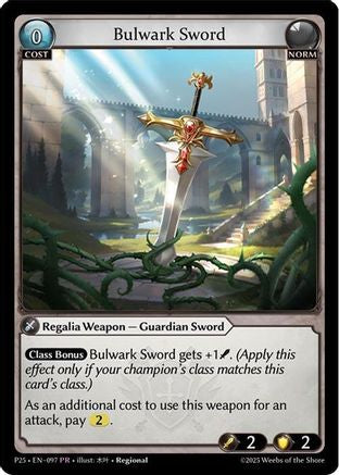 Bulwark Sword (097) (097) - Promotional Cards