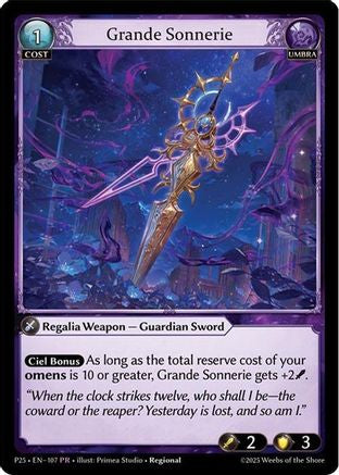 Grande Sonnerie (107) - Promotional Cards
