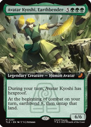 Avatar Kyoshi, Earthbender (Extended Art) (TLE-201) - Avatar: The Last Airbender: Eternal-Legal Foil