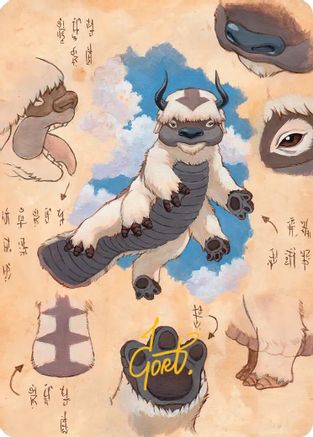 Appa, Steadfast Guardian Art Card (Gold-Stamped Signature) (ASTLA-032) - Art Series: Avatar: The Last Airbender
