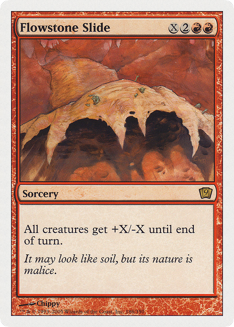 Flowstone Slide (9ED-186★) - 9th Edition Foil