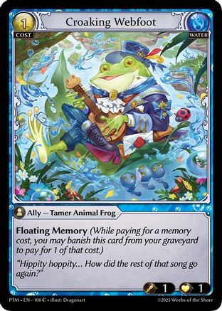 Croaking Webfoot (108) - Phantom Monarchs Foil