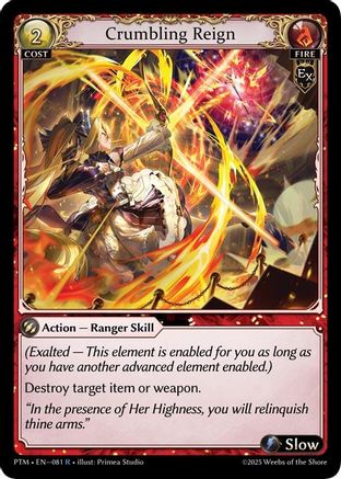 Crumbling Reign (081) - Phantom Monarchs Foil