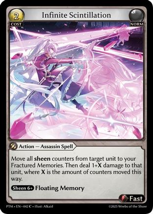 Infinite Scintillation (Curio Foil) (042) - Phantom Monarchs Foil