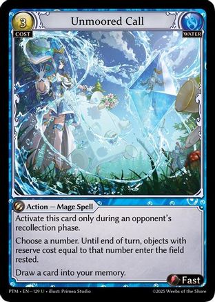 Unmoored Call (Curio Foil) (129) - Phantom Monarchs Foil