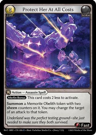 Protect Her At All Costs (026) - Merlin Re Collection Brilliant Vestige