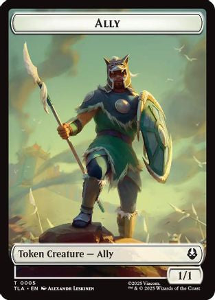 Ally (0005) // Clue (0018) Double-Sided Token (TLA-5 // 18) - Avatar: The Last Airbender