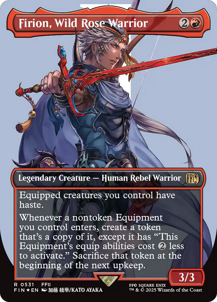 Firion, Wild Rose Warrior (Borderless) (Surge Foil) (FIN-531) - FINAL FANTASY Foil