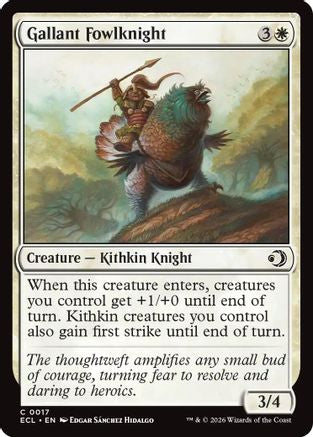Gallant Fowlknight (ECL-017) - Lorwyn Eclipsed Foil