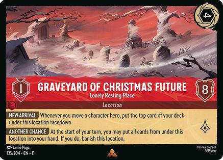 Graveyard of Christmas Future - Lonely Resting Place (135/204) - Winterspell Cold Foil