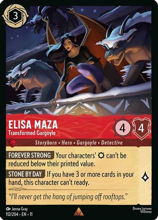 Elisa Maza - Transformed Gargoyle (112/204) - Winterspell