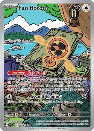 Fan Rotom 250/217  - Holofoil ME Ascended Heroes - Illustration Rare