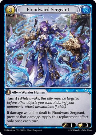 Floodward Sergeant (233) - Mortal Ambition Alter Edition Foil