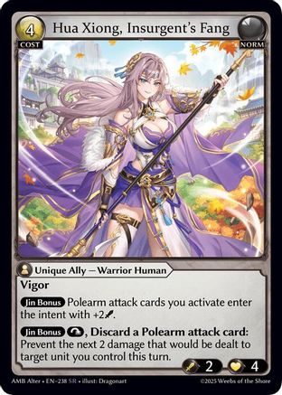 Hua Xiong, Insurgent's Fang (238) - Mortal Ambition Alter Edition