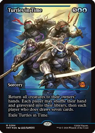 Turtles in Time (Showcase) (TMT-284) - Teenage Mutant Ninja Turtles Foil