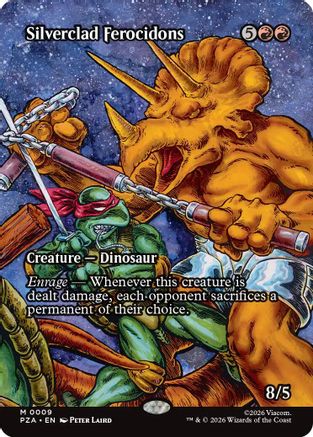 Silverclad Ferocidons (Borderless) (PZA-009) - Teenage Mutant Ninja Turtles Eternal-Legal