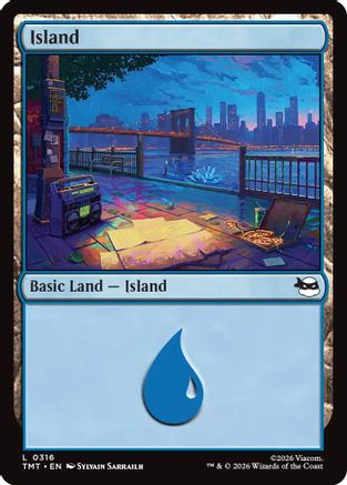 Island (0316) (TMT-316) - Teenage Mutant Ninja Turtles Foil