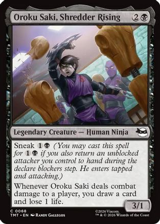 Oroku Saki, Shredder Rising (TMT-068) - Teenage Mutant Ninja Turtles Foil