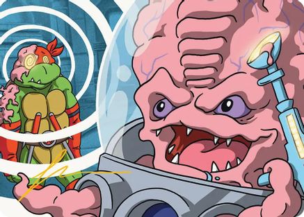 Krang, Master Mind Art Card (25/54) (Gold-Stamped Signature) (ASTMT-025) - Art Series: Teenage Mutant Ninja Turtles
