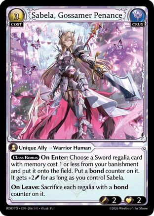 Sabela, Gossamer Penance (206) - Radiant Origins Pantheon