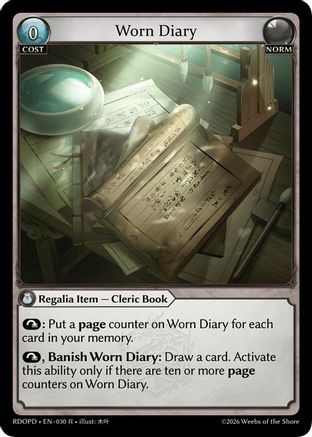 Worn Diary (030) - Radiant Origins Pantheon