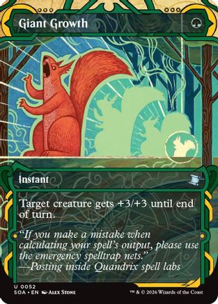 Giant Growth (SOA-052) - Secrets of Strixhaven: Mystical Archive