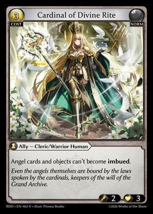 Cardinal of Divine Rite (063) - Radiant Origins Foil