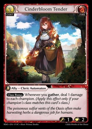 Cinderbloom Tender (175) - Radiant Origins
