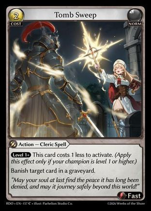 Tomb Sweep (157) - Radiant Origins Foil