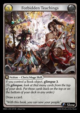 Forbidden Teachings (Curio Foil) (079) - Radiant Origins Foil