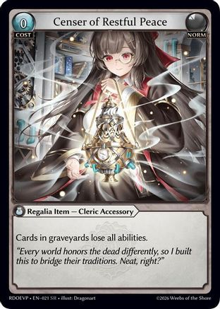 Censer of Restful Peace (021) - Radiant Origins Event Pack Foil